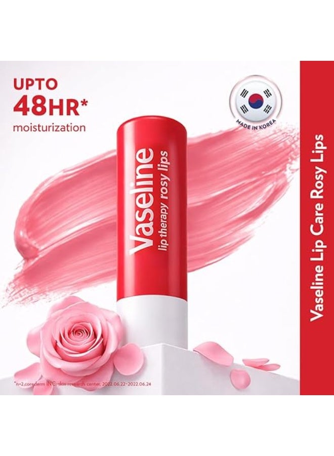Vaseline Lip Care | Rosy Lips Tinted Lip Balm Stick | up to 48Hr moisturization | 4.8g - Image 4